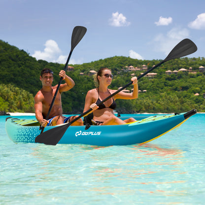 Inflatable 2-Person Kayak Set, With Aluminium Oars And Repair Kit, Green Surfing at Gallery Canada