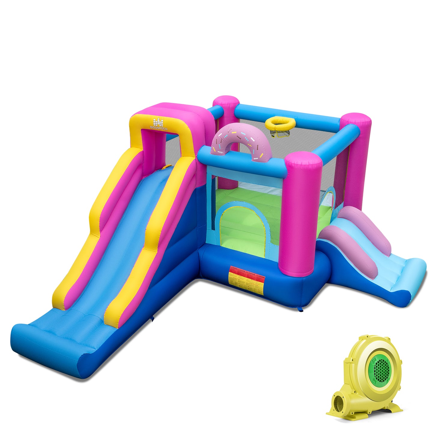 Inflatable Bounce House with Slides and Basketball Hoop (with 735W Blower) Bounce House Options at Gallery Canada