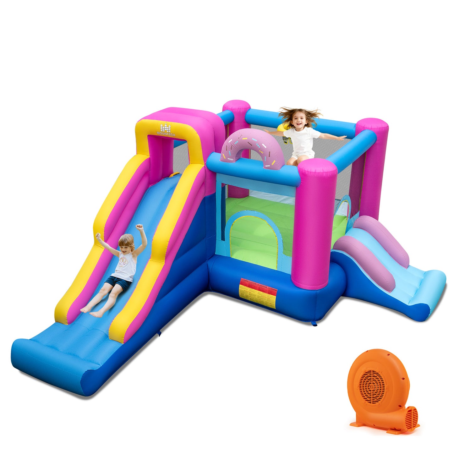 Inflatable Bounce House with Slides and Basketball Hoop (with 750W Blower) Bounce House at Gallery Canada