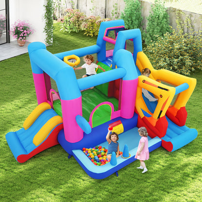 Inflatable Bounce House, 8-in-1 Excavator Kids Bouncer, 750W Blower Inflatable Water Slides at Gallery Canada