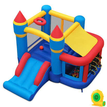 Kids Inflatable Bounce House with Slide, Ball Pit, Games Bounce House Multi-Color at Gallery Canada
