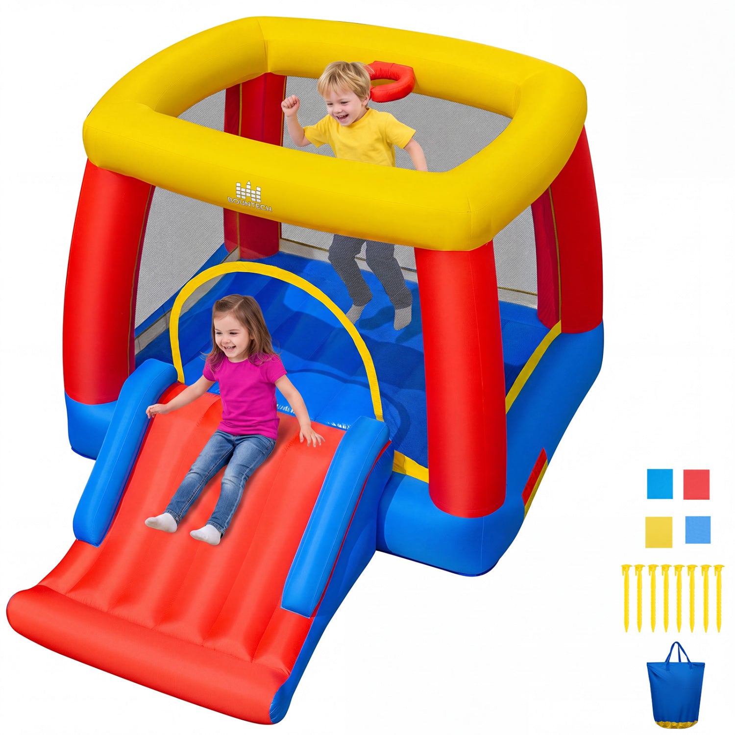 Toddler Inflatable Bounce House, Spacious Jumping Area Bounce House at Gallery Canada