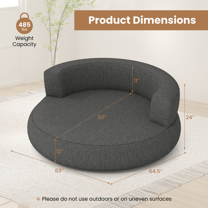 Inflatable Lounger Air Sofa with Detachable Cover, Gray Sofas & Loveseats at Gallery Canada