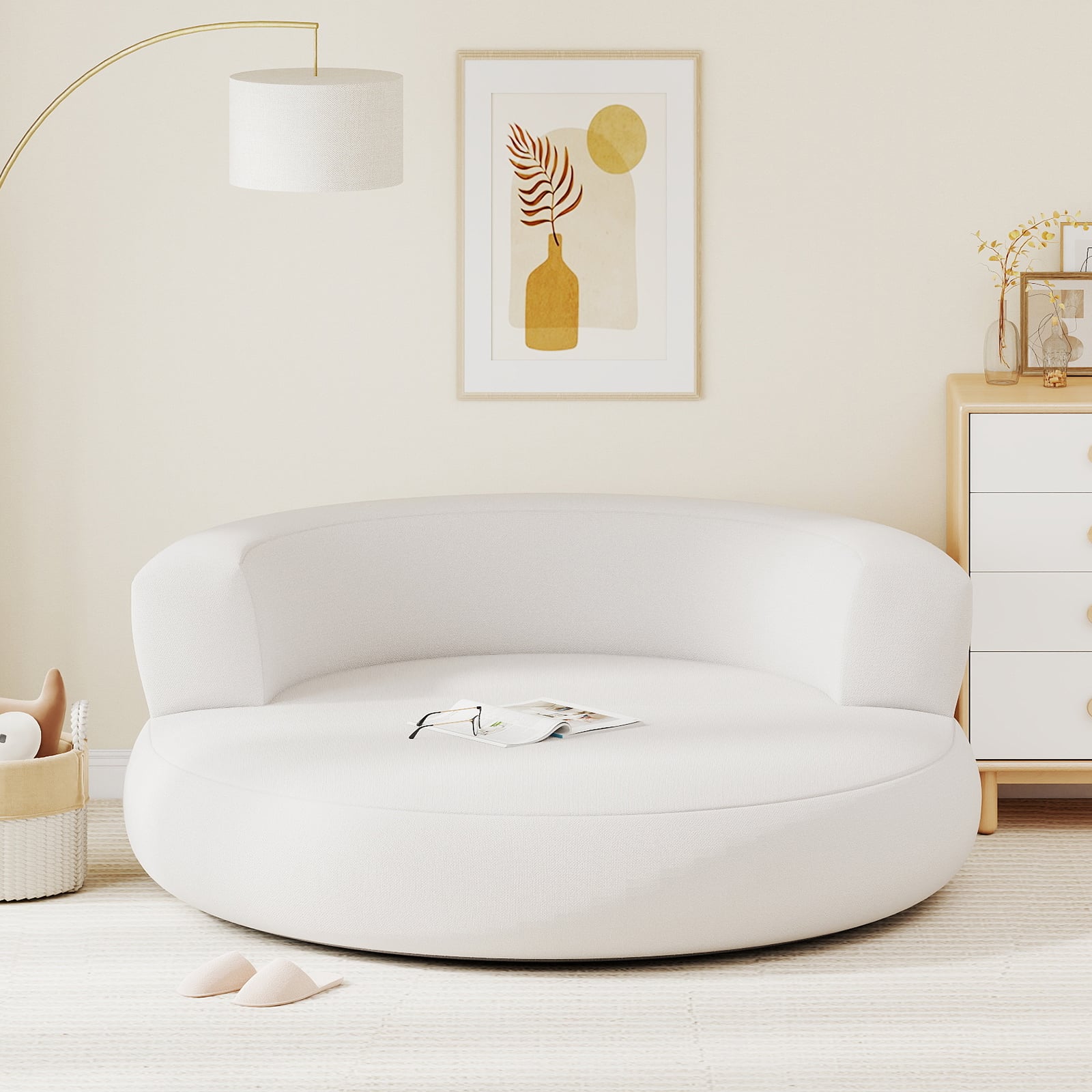 Inflatable Lounger Air Sofa with Detachable Cover, White Sofas & Loveseats at Gallery Canada