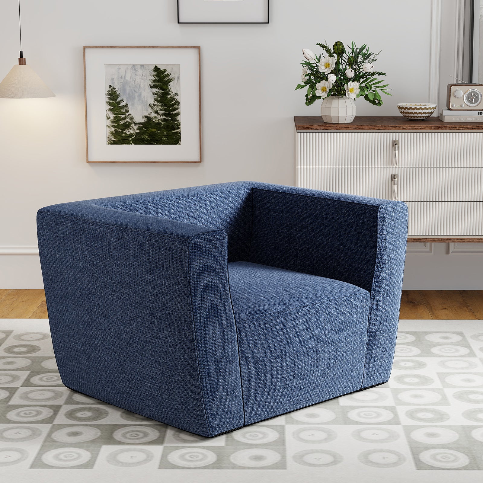 Inflatable Sofa with Detachable Cover and Wide Armrests, Blue Sofas & Loveseats at Gallery Canada