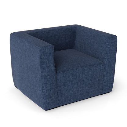 Inflatable Sofa with Detachable Cover and Wide Armrests, Blue Sofas & Loveseats Blue at Gallery Canada