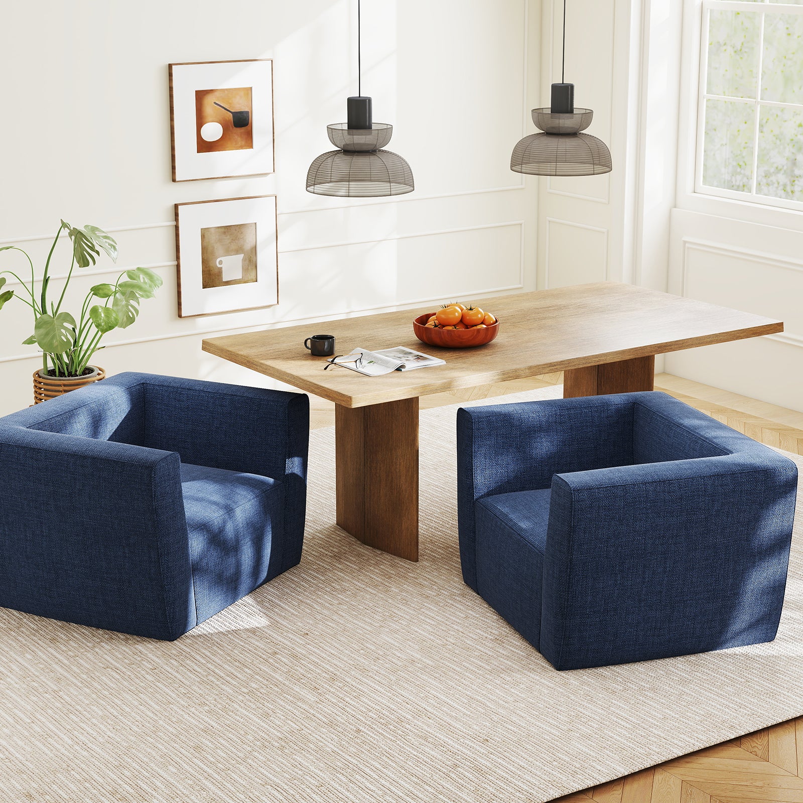 Inflatable Sofa with Detachable Cover and Wide Armrests, Blue Sofas & Loveseats at Gallery Canada