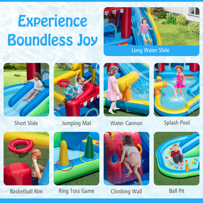 Inflatable Water Slide, Wet Dry Combo Bounce House, Multicolor Inflatable Water Slides at Gallery Canada