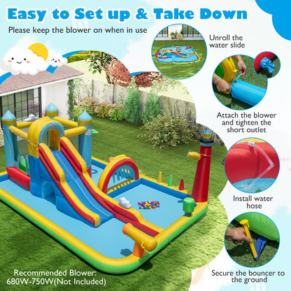 Inflatable Water Slide Giant Water Park with Long Slide Jumping Area Inflatable Water Slides at Gallery Canada