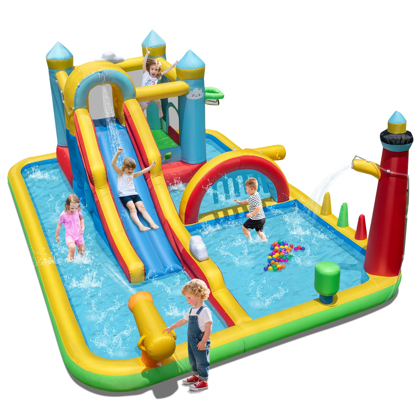 Inflatable Water Slide Giant Water Park with Long Slide Jumping Area Inflatable Water Slides at Gallery Canada