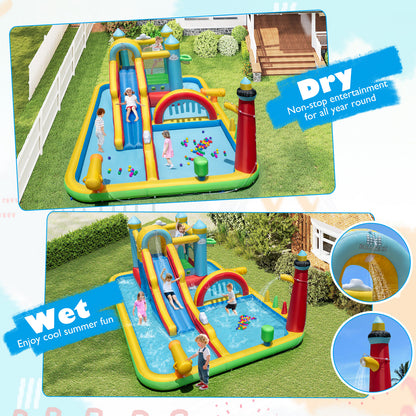 Inflatable Water Slide with Jumping Area and Climbing Wall(with 680W Blower) Inflatable Water Slides at Gallery Canada