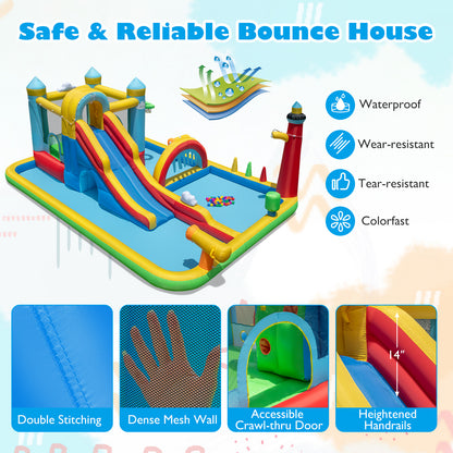 Inflatable Water Slide with Jumping Area and Climbing Wall(with 680W Blower) Inflatable Water Slides at Gallery Canada