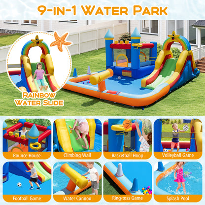 Inflatable Water Slide Park Bouncy Castle with Climbing Wall with Blower Inflatable Water Slides at Gallery Canada