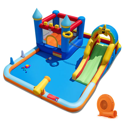 Inflatable Water Slide Park Bouncy Castle with Climbing Wall with 750W Blower Inflatable Water Slides at Gallery Canada