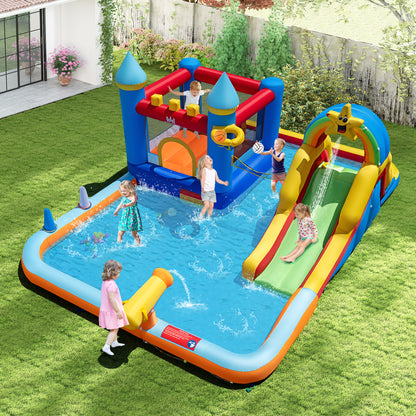 Inflatable Water Slide Park With Climbing Wall, Splash Pool Inflatable Water Slides at Gallery Canada