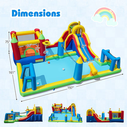 Inflatable Water Slide, Bounce House, 9-in-1 Jumping Castle, 780W Blower Inflatable Water Slides at Gallery Canada