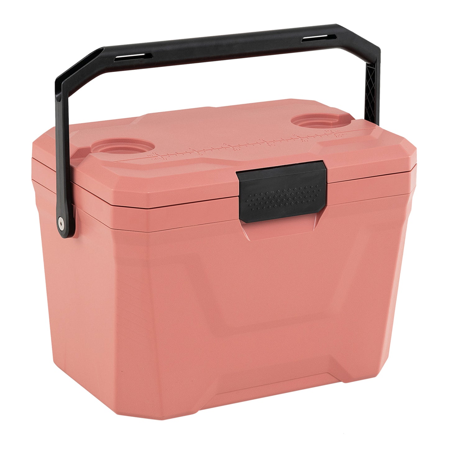 Insulated Portable Cooler, Hard Shell Ice Chest, 2 Cup Holders, Pink Coolers at Gallery Canada