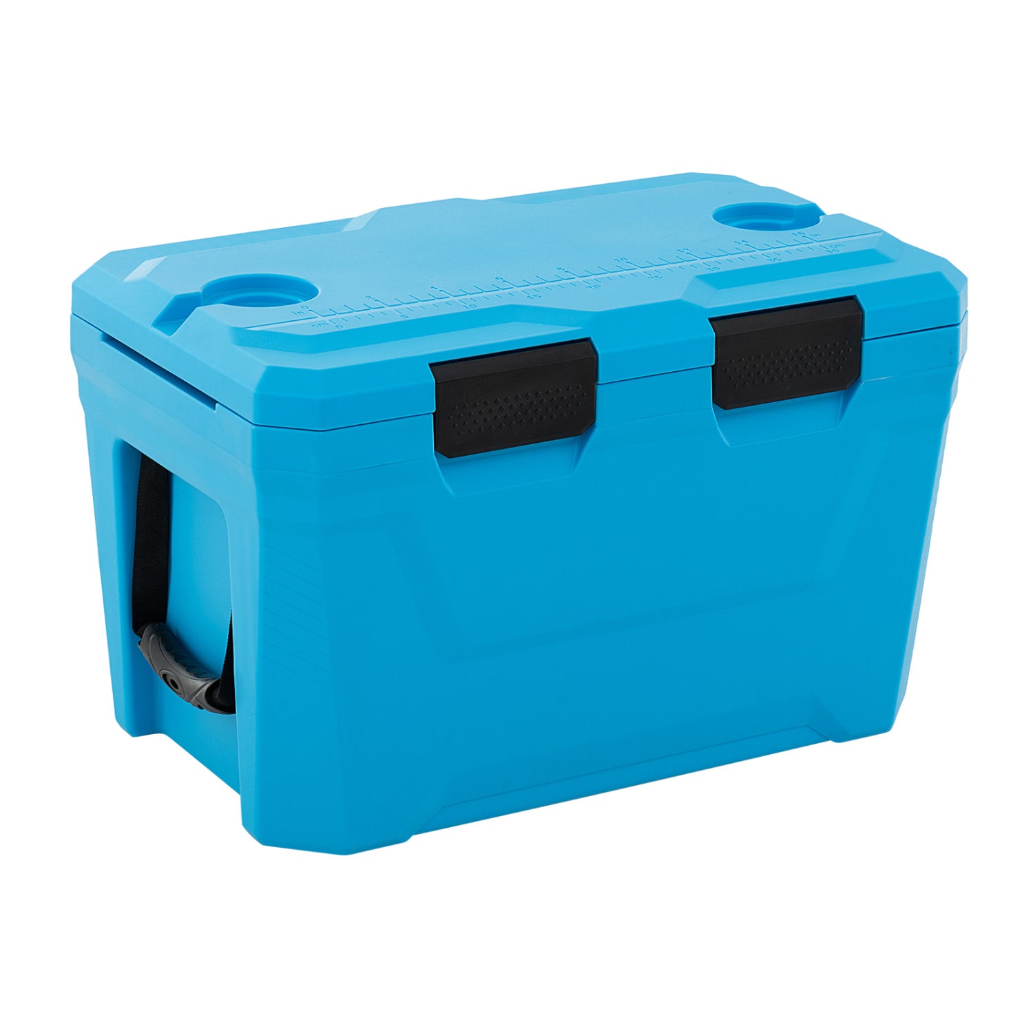 Insulated Hard Shell Cooler, Ice Chest with 2 Cup Holders, Blue Coolers Blue at Gallery Canada
