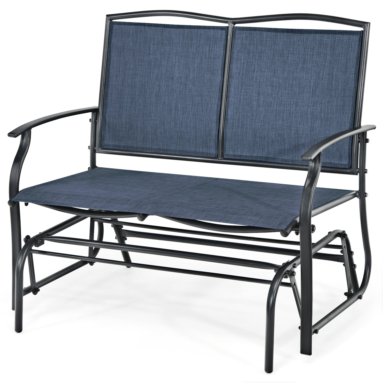 Iron Patio Rocking Chair, Outdoor Backyard Lawn, Navy Patio Rocking Chairs & Gliders at Gallery Canada