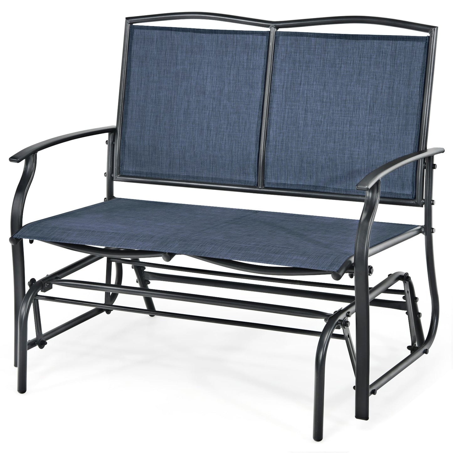 Iron Patio Rocking Chair, Outdoor Backyard Lawn, Navy Patio Rocking Chairs & Gliders at Gallery Canada