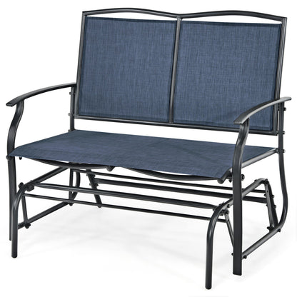 Iron Patio Rocking Chair, Outdoor Backyard Lawn, Navy Patio Rocking Chairs & Gliders at Gallery Canada