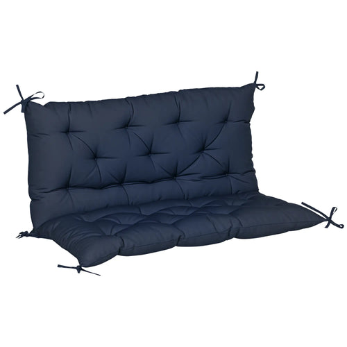 Porch Swing Cushion, Garden Bench Cushion with Backrest, Non-Slip 2-Seater, 39.4