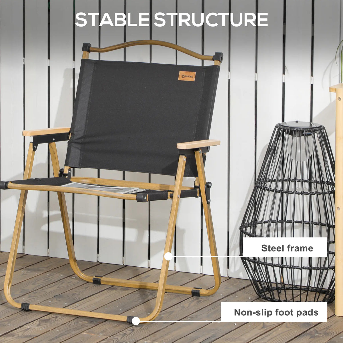 Set Of 2 Folding Camping Chairs Portable, Black Picnic Tables & Camping Chairs at Gallery Canada