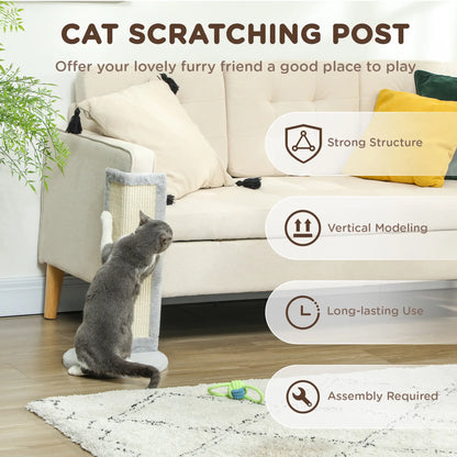 Cat Scratching Post for Indoor Kittens, 22"H, Sisal Pad, Stable Base Cat Posts at Gallery Canada