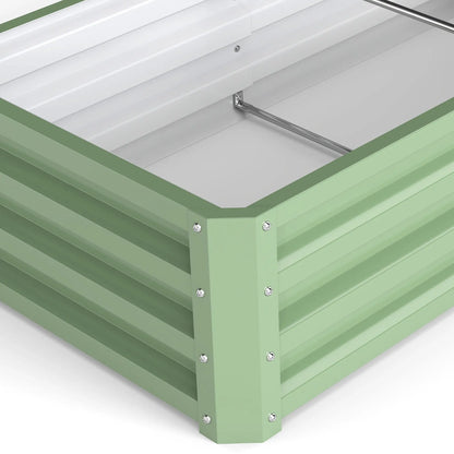 Galvanized Raised Garden Bed, 4' x 2' x 1', Green Galvanized Planter Boxes at Gallery Canada