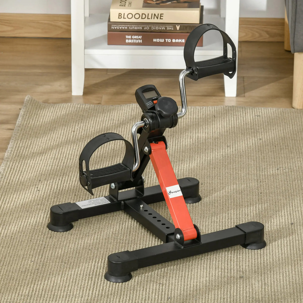 Under Desk Pedal Exerciser, LCD Display, Adjustable Resistance, Mini Bike Exercise & Stationary Bikes at Gallery Canada