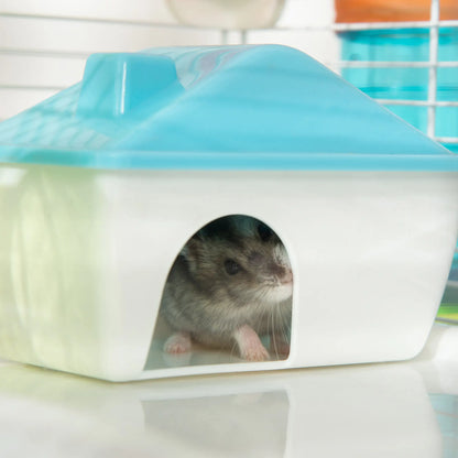 31" Large Hamster Cage, Small Animal House, Tunnel Tube System, White Hamster Cages at Gallery Canada