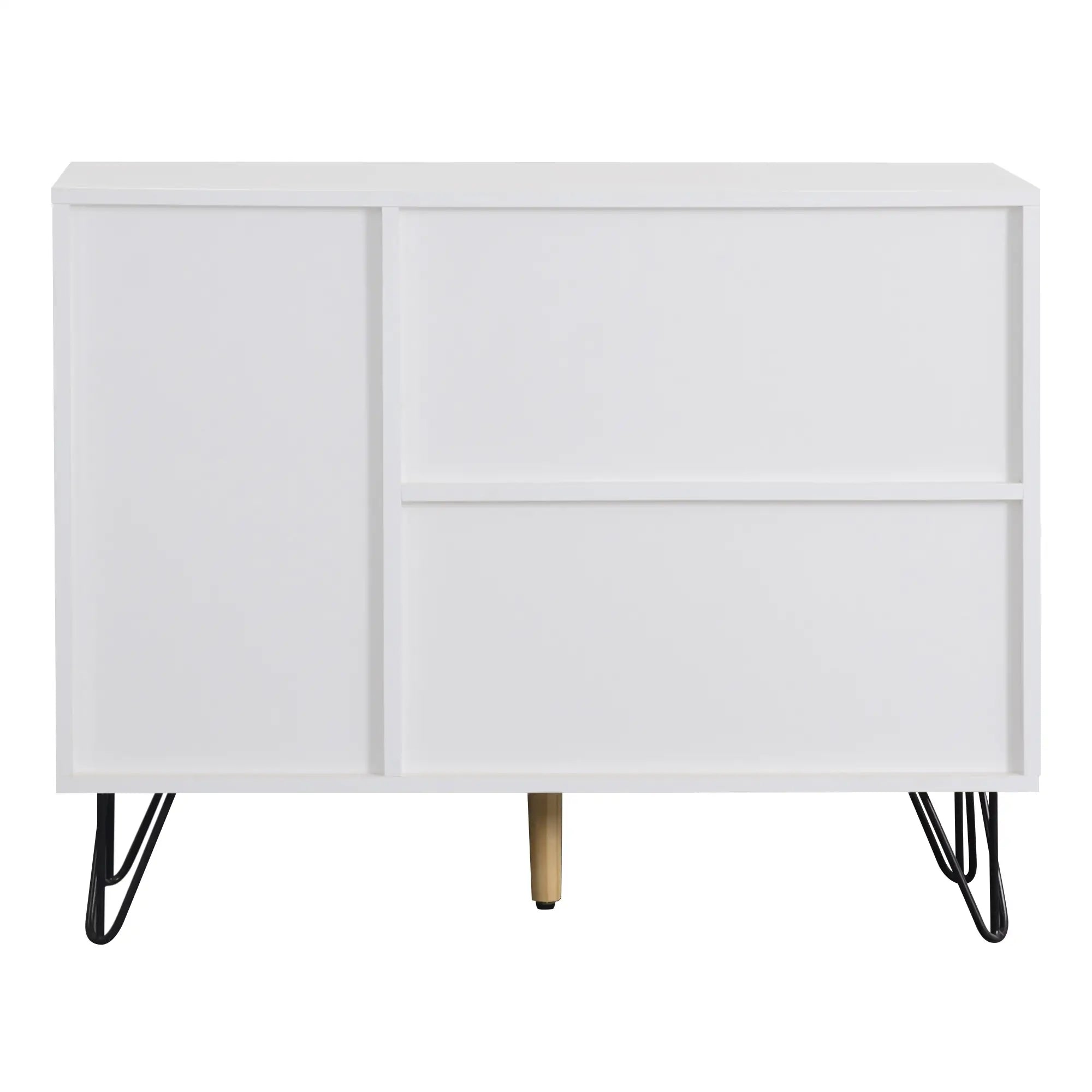 Storage Cabinet with Drawer, Adjustable Shelves, 35.5