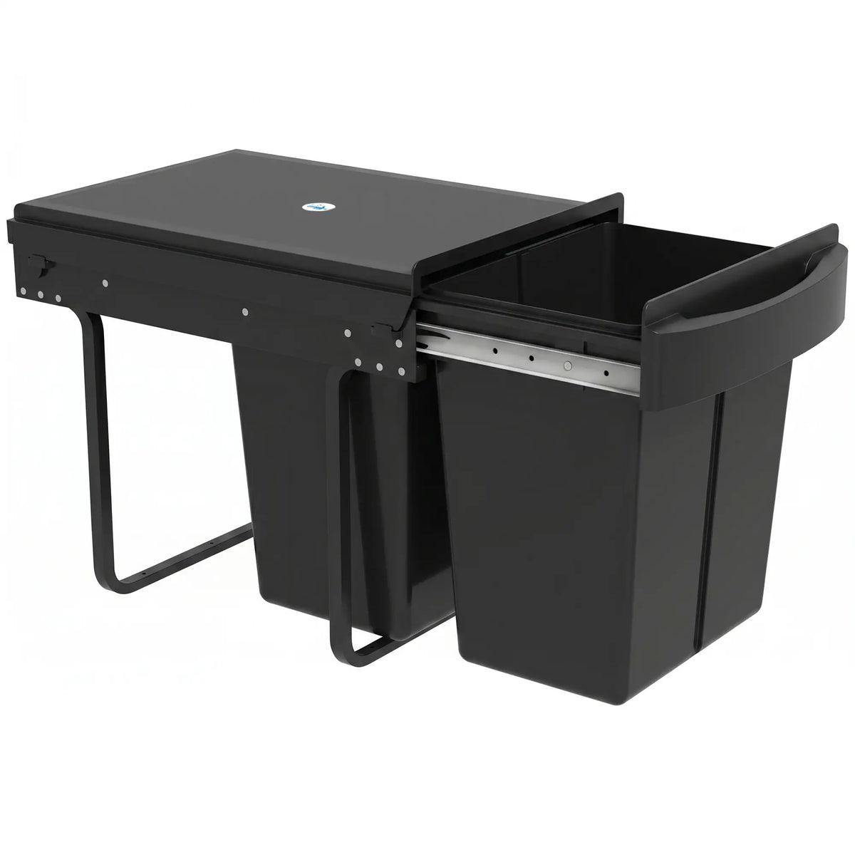 Under Cabinet Pull Out Trash Can, 10.6 Gallon (40L), Black Kitchen Trash Cans at Gallery Canada