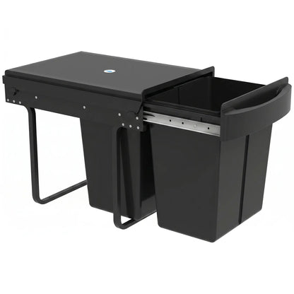 Under Cabinet Pull Out Trash Can, 10.6 Gallon (40L), Black Kitchen Trash Cans at Gallery Canada