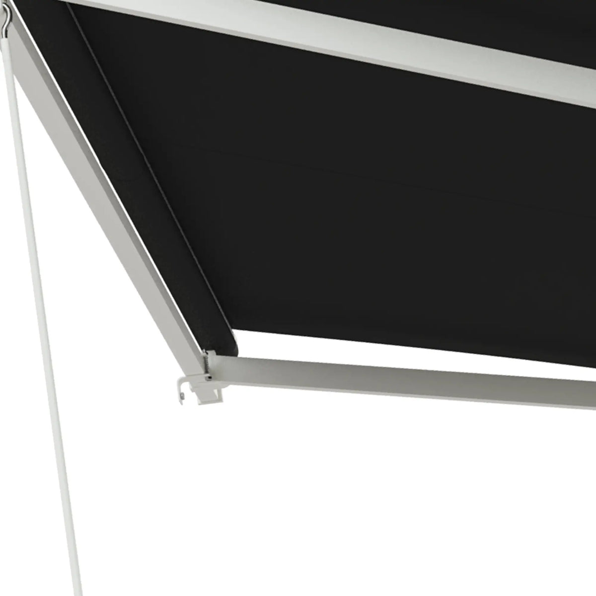 Electric Retractable Awning 10' x 8' With Remote, UV Protection, Black Deck Awnings at Gallery Canada