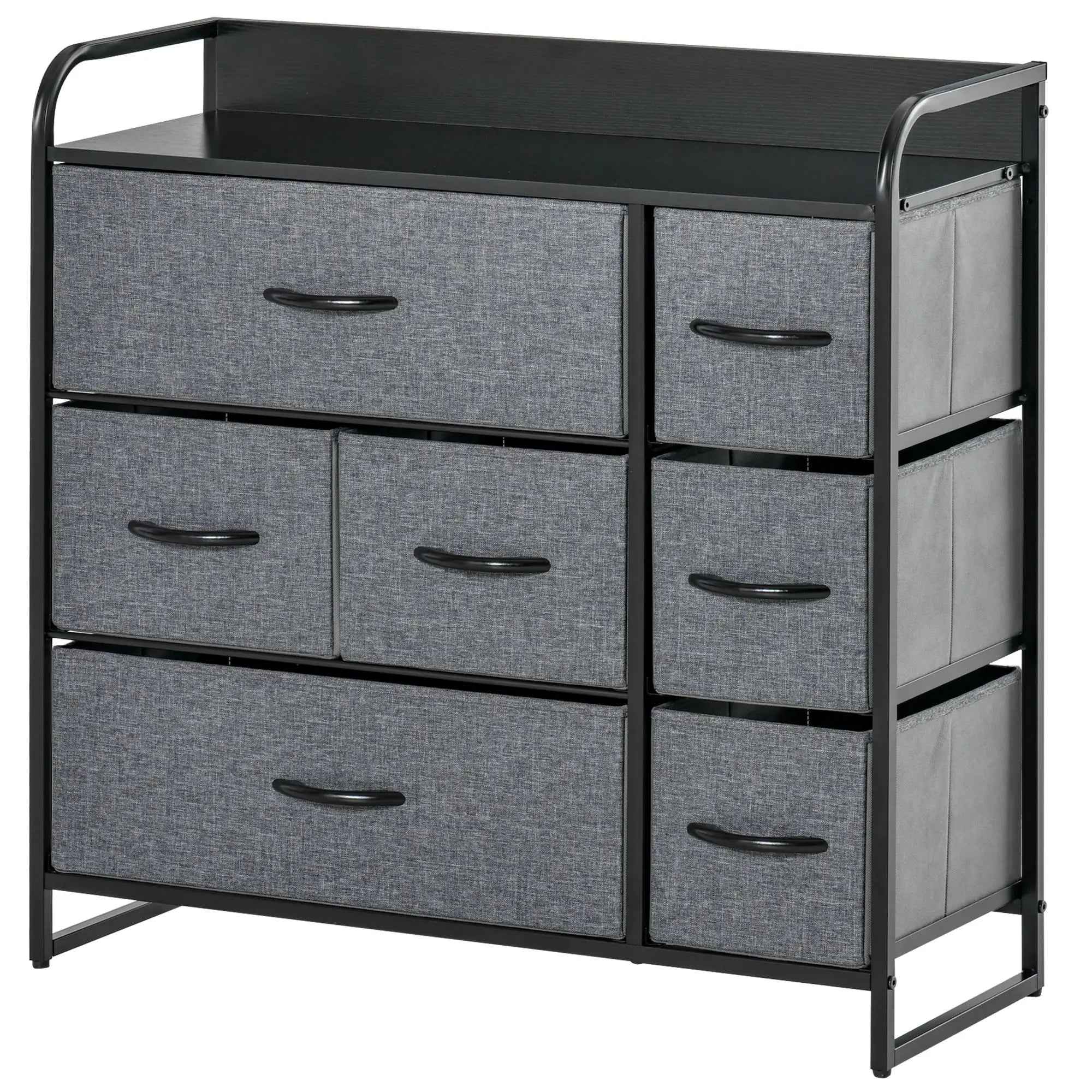 7-Bin Dresser Storage Tower, Fabric Bins with Metal Frame Storage Cabinets at Gallery Canada