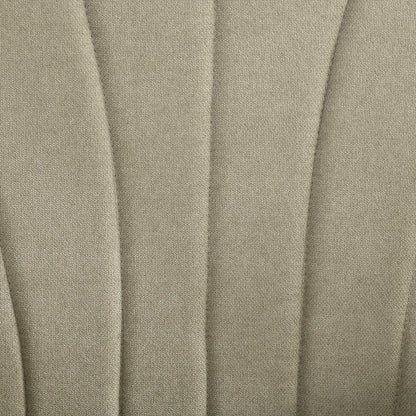 Modern Fabric Armchair with Wood Legs, Living Room, Bedroom, Beige Accent Chairs at Gallery Canada