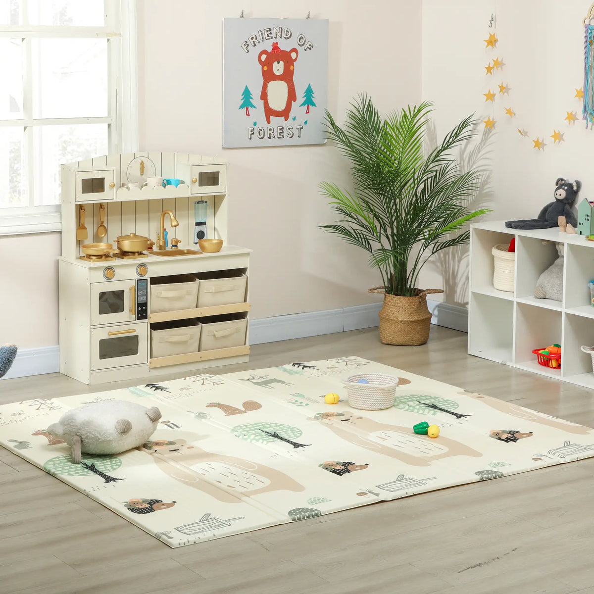 Double Sided Baby Play Mat, Reversible Waterproof, Animal Theme Kids Gym & Playmats at Gallery Canada