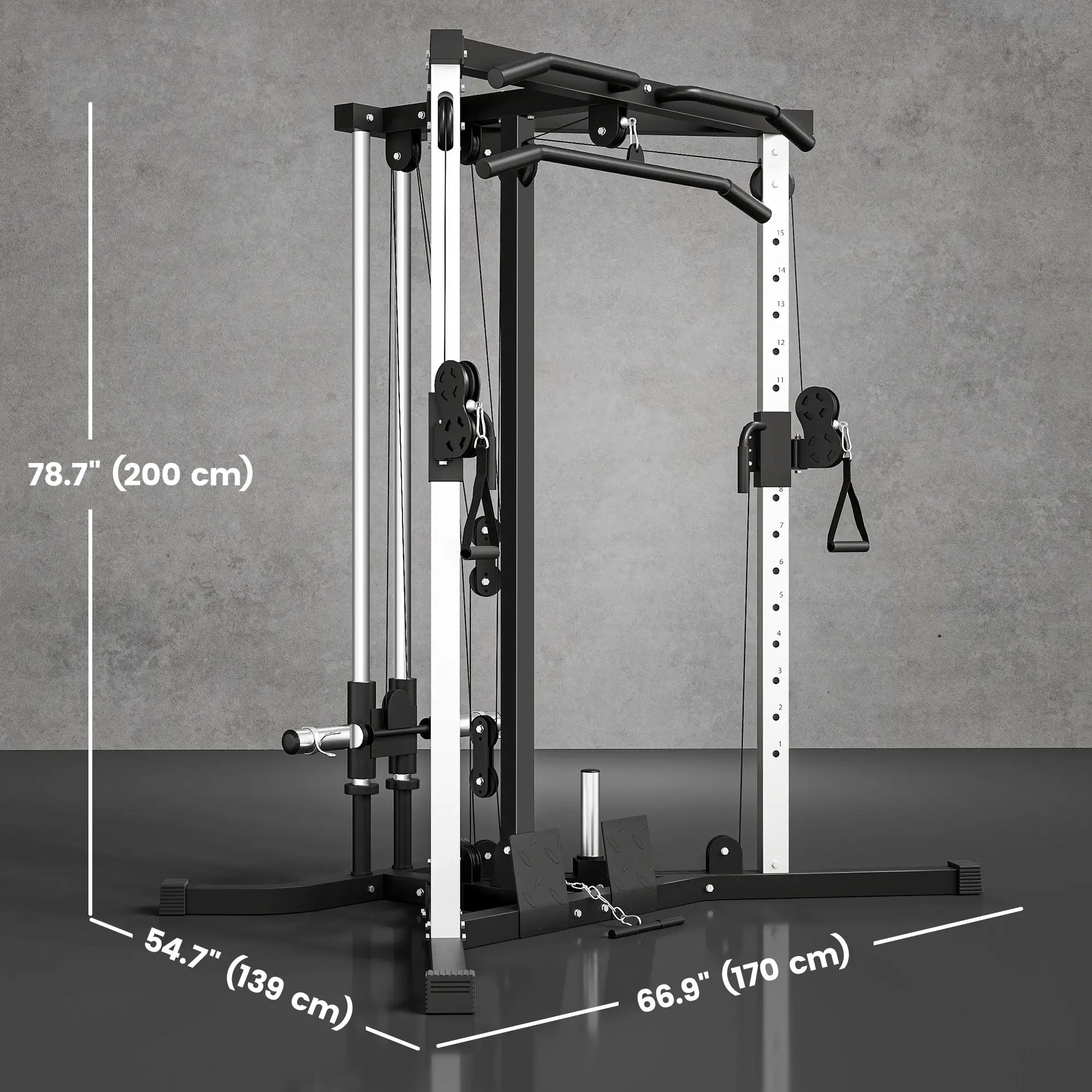 Multifunctional Home Gym, Pull Up Bar, 15-Position Adjustable Power Towers at Gallery Canada
