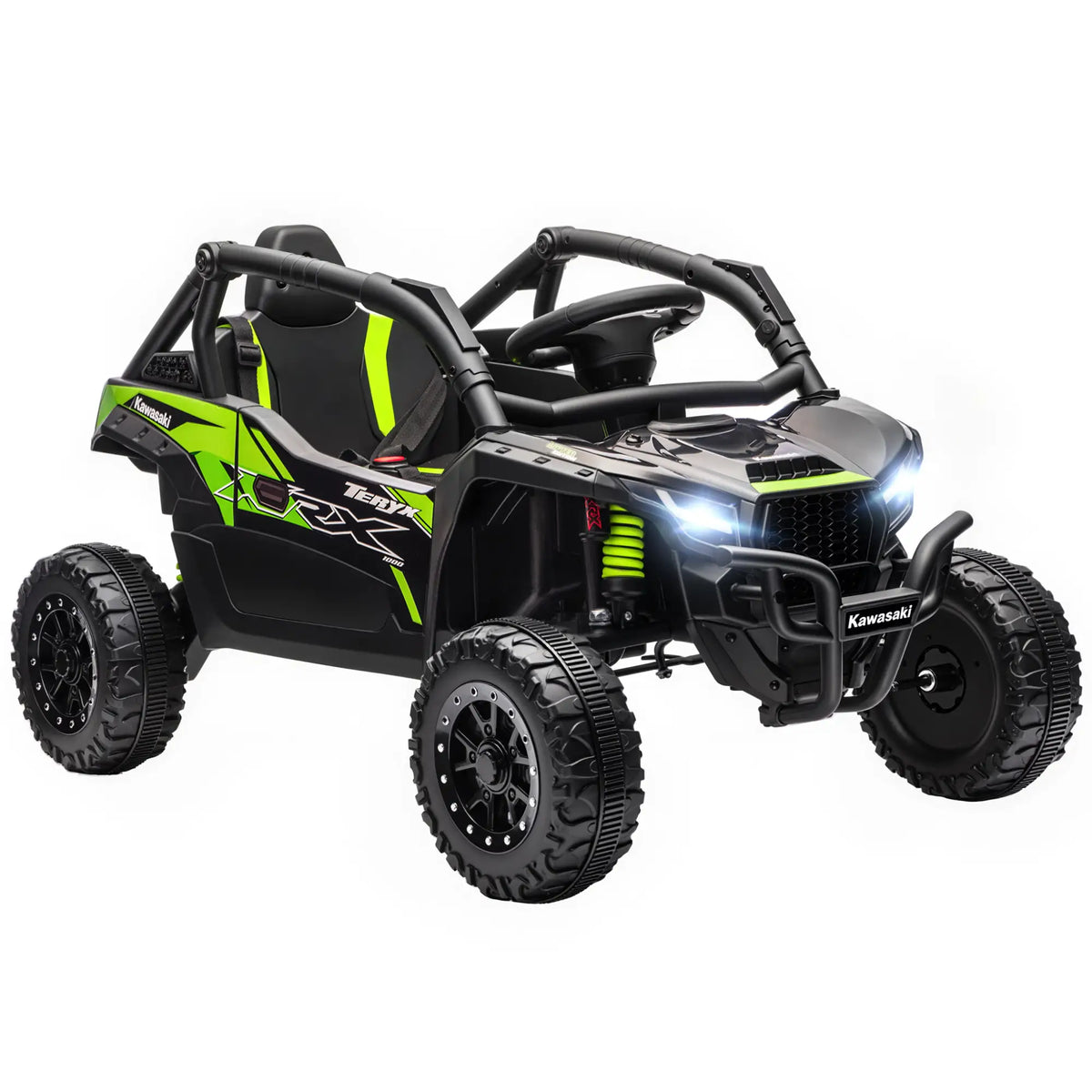12V Ride On Truck, Licensed Kawasaki Teryx Krx 2WD Kids Electric Car, Black Electric Toy Cars at Gallery Canada