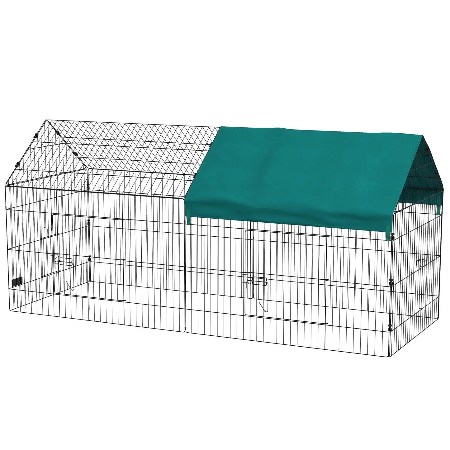 87 Small Animal Cage With Roof, Indoor Outdoor Use, Green Houses & Habitats Green, Black at Gallery Canada
