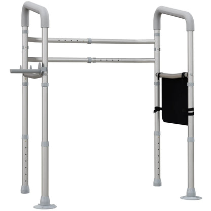 Stand Alone Toilet Safety Frame, Adjustable Height Width, 300lb Grab Bar, Padded Handles Bath Accessories at Gallery Canada