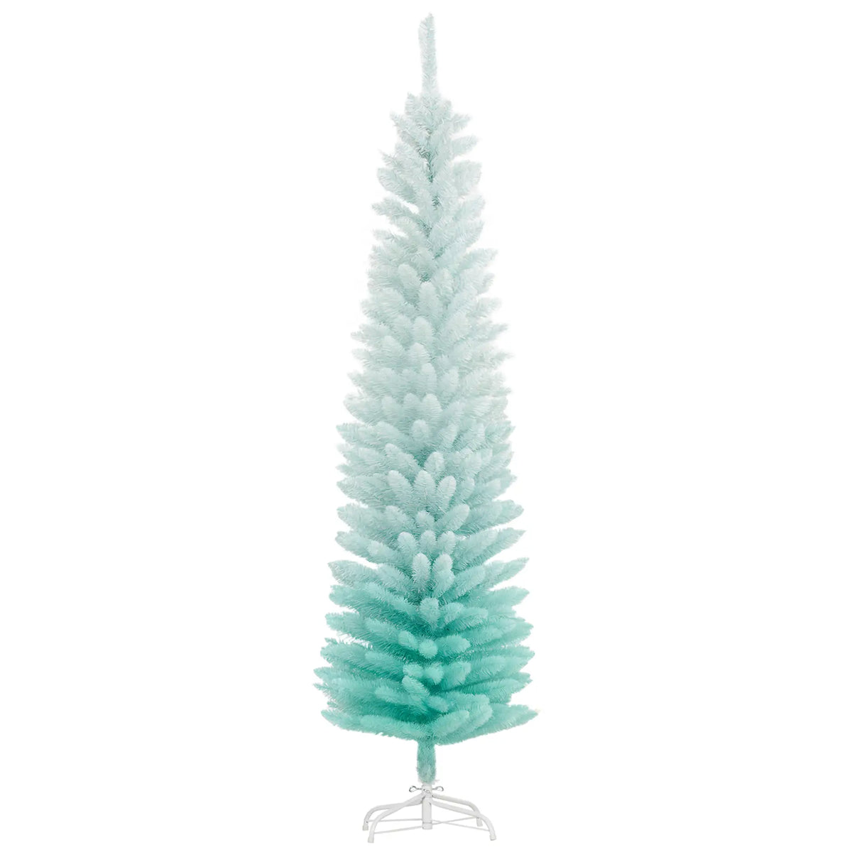 5ft Pencil Christmas Tree, Skinny Artificial, Gradient, Blue Pencil Christmas Trees at Gallery Canada