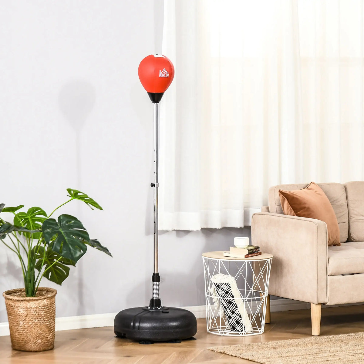 Freestanding Punching Bag Set with Stand, Speedball & Gloves, 52.4"-59.4" H Punching Bag Stands at Gallery Canada