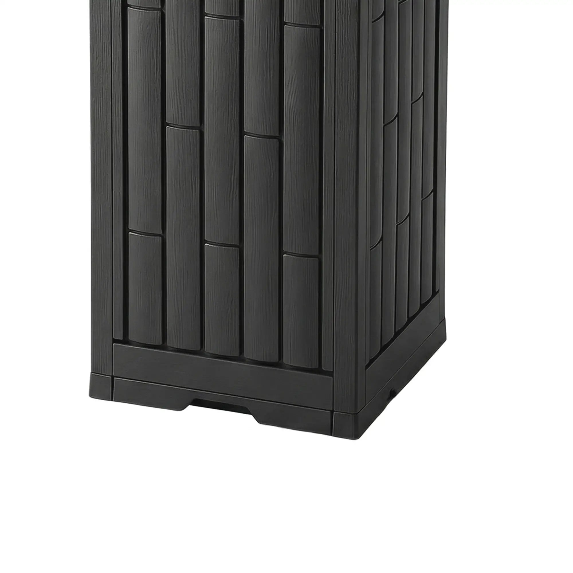 29 Gallon Outdoor Garbage Bin, Dual Lid, Ashtray Drip Tray, Black Garden Accessories at Gallery Canada