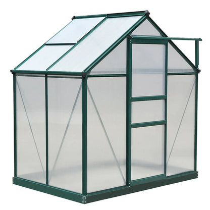 Walk-In Polycarbonate Greenhouse, 6x4 Ft, Slide Door Walk In Greenhouses at Gallery Canada
