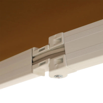 10' x 8' Manual Retractable Awning, Aluminum Frame, UV Protection, Coffee Window Awnings at Gallery Canada