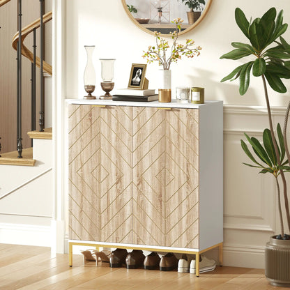 Shoe Storage Cabinet for 15 Pairs, Adjustable Shelves, White Shoe Storage Cabinets & Racks at Gallery Canada