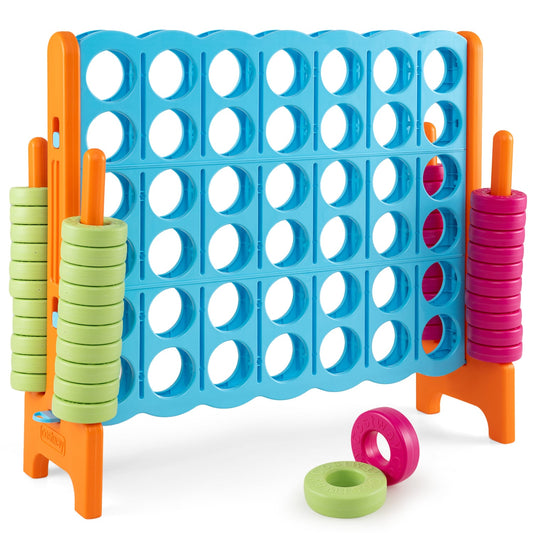 Jumbo 4-To-Score Game Set, 3.5FT Tall, 4FT Wide, Orange Lawn Games Orange at Gallery Canada