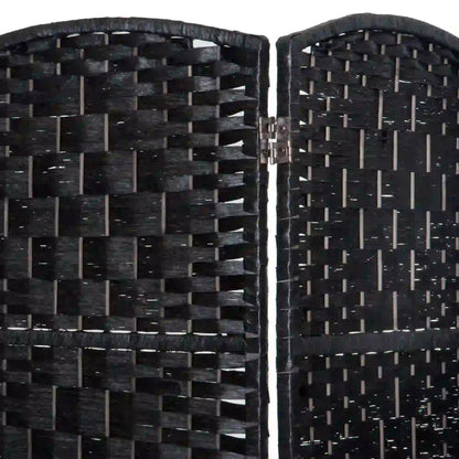 6ft Folding Room Divider, 6 Panel Wooden Frame, Black Room Dividers at Gallery Canada